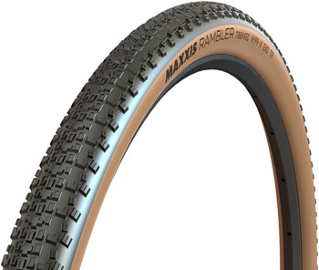 Maxxis Rambler Tire - 700 x 45, Tubeless, Folding, Black/Tan, HYPR-X, EXO Black/Tan EA Tires