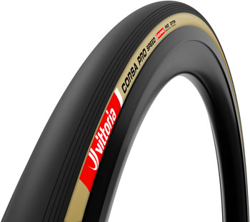 Vittoria Corsa Pro Speed Tire - 700 x 30, Tubeless, Folding, Black/Para, Race, Graphene, G2.0 Cotton tan EA Tires