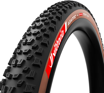 Vittoria Agarro Trail Tire - 29 x 2.40, Tubeless, Folding, Black/Brown, 4C Graphene, G2.0, E-Bike Black/Brown EA Tires