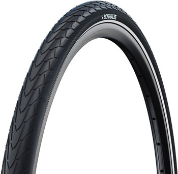 Schwalbe Marathon Racer Tire - 700 x 35, Clincher, Wire, Black/Reflex, RaceGuard, Addix Green, E-50 Black/Reflective EA Tires