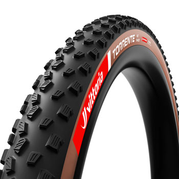 Vittoria Torrente XC Race Tire - 29 x 2.40, Tubeless, Folding, Black/Brown, Race Graphene + Silica, G2.0 Black/Brown EA Tires