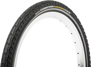 Panaracer CrossTown Tire - 16 x 1-3/8, Clincher, Wire, Black/Black Black/Reflective EA Tires