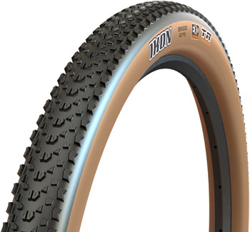 Maxxis Ikon Tire - 27.5 x 2.2, Tubeless, Folding, Black/Dark Tan, EXO Black/Dark Tan EA Tires