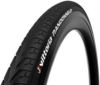 Vittoria Randonneur Tire - 700 x 45, Clincher, Wire, Black EA Tires