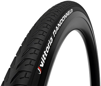 Vittoria Randonneur Tire - 26 x 1.75, Clincher, Wire, Black EA Tires