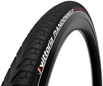 Vittoria Randonneur Reflect Tire - 700 x 35, Clincher, Wire, Black EA Tires