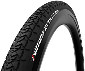 Vittoria Evolution II Tire - 26 x 1.90, Clincher, Wire, Black, 1C Black EA Tires