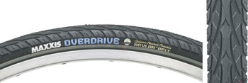Maxxis Overdrive Tire - 27.5 x 1.65, Clincher, Wire, Black/Reflective, Single, Silk Worm Black EA Tires