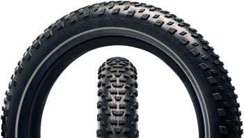Kenda Booster Tire - 20 x 3.3, Clincher, Wire, Black/Reflective, 30tpi, KS Black/Reflective EA Tires