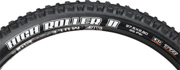 Maxxis High Roller II Tire - 27.5 x 2.8, Tubeless, Folding, Black, Dual, EXO Black EA Tires