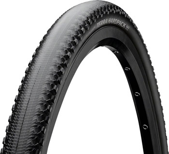 Continental Terra Hardpack Tire - 650b x 50, Tubeless, Folding, Black, PureGrip, ShieldWall System, E25 Black EA Tires