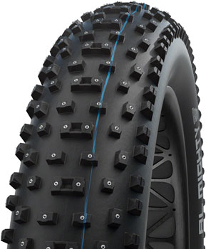 Schwalbe Al Mighty Tire - 26 x 4.8", Tubeless, Folding, Black, Evolution Line, Addix Speed Grip, Super Ground, E-25, Studded Black EA Tires