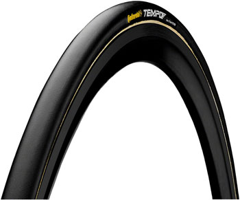 Continental Tempo II Tire - 700 x 19, Tubular, Folding, Black, BlackChili Black EA Tires