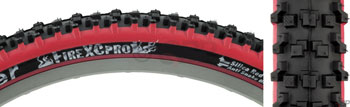 Panaracer Fire XC Pro Tire - 26 x 2.1, Clincher, Wire, Black/Red, 30tpi Black/Red/Black EA Tires