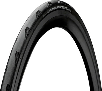 Continental Grand Prix 5000 S TR Tire - 700 x 28, Tubeless, Folding, Black, BlackChili, Vectran Breaker, LazerGrip, ACT Black EA Tires