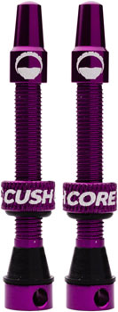 CushCore Tubeless Presta Valve Set - 44mm, Purple SET Tubeless Valves