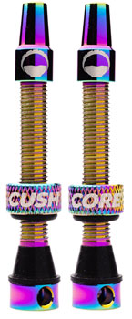 CushCore Tubeless Presta Valve Set - 44mm, Oil Slick SET Tubeless Valves