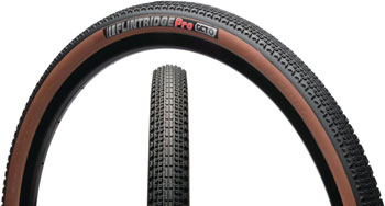Kenda Flintridge Pro Tire - 700 x 40, Tubeless, Folding, Coffee Sidewall, 120tpi, GCT Black/Brown EA Tires