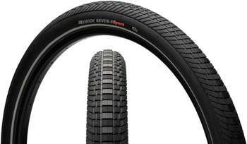 Kenda Kwick Seven.5 Tire - 27.5 x 2.4, Clincher, Wire, Black/Reflective, 60tpi, KS Black/Reflective EA Tires