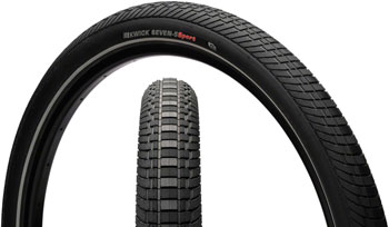 Kenda Kwick Seven.5 Tire - 27.5 x 2.2, Clincher, Wire, Black/Reflective, 60tpi, KS Black/Reflective EA Tires
