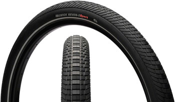 Kenda Kwick Seven.5 Tire - 27.5 x 2, Clincher, Wire, Black/Reflective, 60tpi, KS Black/Reflective EA Tires