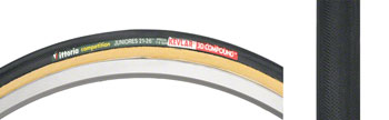 Vittoria Juniores Tire - 650c x 21, Tubular, Folding, Black/Tan EA Tires
