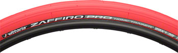 Vittoria Zaffiro Pro Home Trainer Tire - 29 x 1.35, Clincher, Folding, Red, 1C Full Red EA Trainer Tire