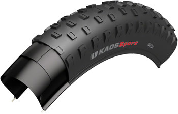 Kenda Kaos Sport Tire - 20 x 2.8, Clincher, Wire, Black, 35tpi Black EA Tires
