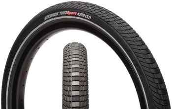 Kenda Kwick Two Tire - 20 x 1.75, Clincher, Wire, Black/Reflective, 60tpi, KS Black/Reflective EA Tires