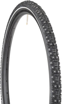 45NRTH Gravdal Tire - 700 x 38, Tubeless, Folding, Black, 60 TPI, 252 Concave Carbide Studs Black EA Tires