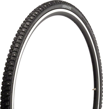 45NRTH Xerxes Tire - 700 x 30, Clincher, Wire, Black, 33 TPI, 140 Carbide Steel Studs Black EA Tires