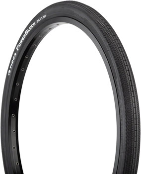 Tioga PowerBlock Tire - 24 x 1.6, Clincher, Wire, Black, 60tpi Black EA Tires