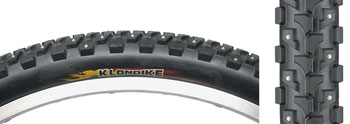 Kenda Klondike K946 Tire - 26 x 1.95, Clincher, Wire, Black, 30tpi, Studded Black EA Tires