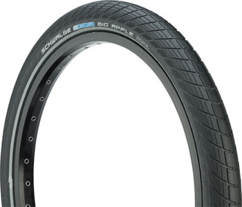 Schwalbe Big Apple Tire - 16 x 2, Clincher, Wire, Black/Reflective, Performance, Endurance, RaceGuard Black/Reflective EA Tires