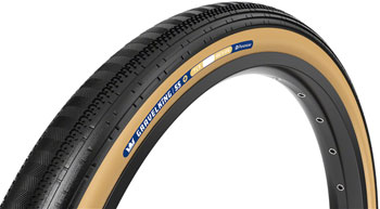 Panaracer GravelKing SS Plus Tire - 700 x 40, Tubeless, Folding, Black/Brown EA Tires