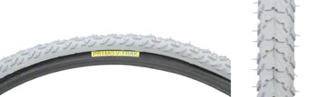 Primo Wheelchair Tire - 24 x 1 3/8, Clincher, Wire, Gray/Black Gray EA Tires