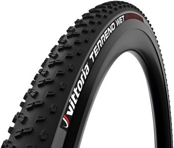 Vittoria Terreno Wet Tire - 700 x 33, Tubeless, Folding ,Black/Anthracite, G2.0 Black/Anthracite EA Tires