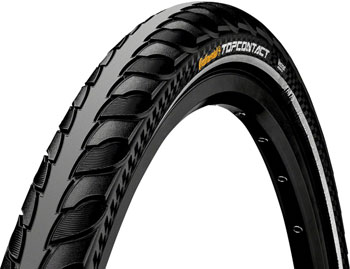 Continental Top Contact II Tire - 700 x 47, Clincher, Folding, Black/Reflex, Vectran Breaker, E50 Black/Reflex EA Tires