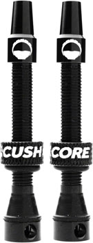 CushCore Tubeless Presta Valve Set - 55mm, Black EA Tubeless Valves