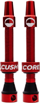 CushCore Tubeless Presta Valve Set - 55mm, Red EA Tubeless Valves