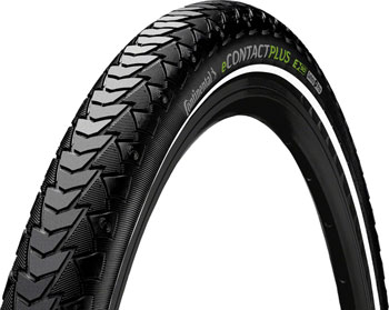 Continental eContact Plus Tire - 650b x 55 / 27.5 x 2.2, Clincher, Wire, Black/Reflex, SafetyPlus Pro Breaker, E50 Black/Reflex EA Tires