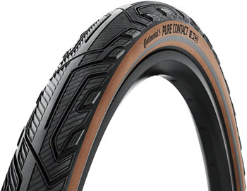 Continental Pure Contact Tire - 27.5 x 2.4, Clincher, Folding, Black/Coffee/Graphite Reflex, Vectran / PolyX Breaker, E50 Black/Coffee/Graphite Reflex EA Tires
