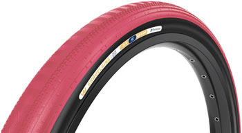 Panaracer GravelKing SS Tire - 700 x 45, Tubeless, Folding, Cranberry/Black EA Tires