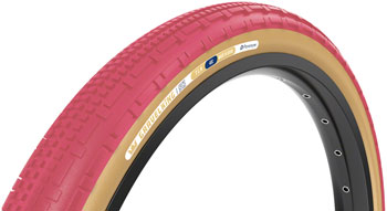 Panaracer GravelKing SK Tire - 700 x 40, Tubeless, Folding, Cranberry/Brown EA Tires
