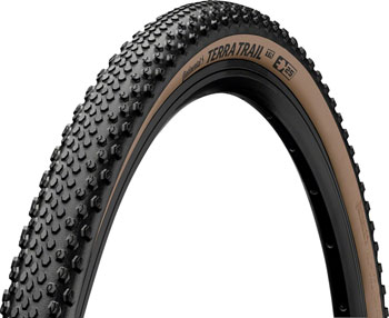 Continental Terra Trail Tire - 700 x 45, Tubeless, Folding, Black/Brown, PureGrip, ShieldWall System, E25 Black/Brown EA Tires