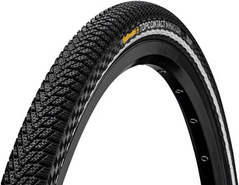 Continental Top Contact Winter II Premium Tire - 700 x 42, Clincher, Folding, Black/Reflex, Vectran Breaker, E50 Black/Reflex EA Tires