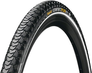 Continental Contact Plus Tire - 650b x 42, Clincher, Wire, Black/Reflex, SafetyPlus Breaker, E50 Black/Reflex EA Tires