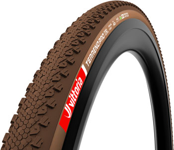 Vittoria Terreno Pro T30 Fine Loose Tire - 700 x 45, Tubeless, Folding, Black/Brown, Eco Gravel Race Black/Brown EA Tires