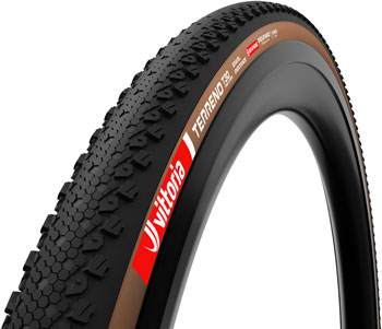 Vittoria Terreno T30 Fine Loose Tire - 700 x 40, Tubeless, Folding, Black/Brown, Gravel Endurance, Graphene, G2.0, E-Bike Black/Brown EA Tires