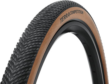 Continental Terra Competition Tire - 700 x 40, Tubeless, Folding, Black/Transparent, Grip, Trail Casing, E25 Black/Transparent EA Tires